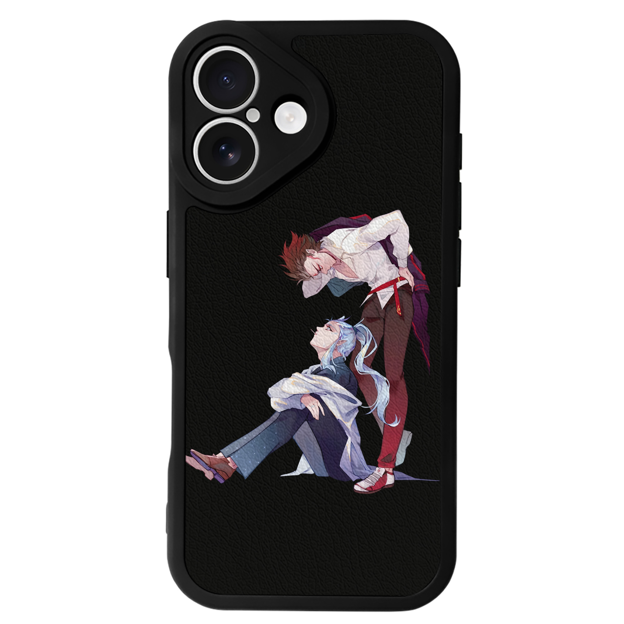 （画像用） Ne Zha 2 ナタ 魔童の大暴れ 【iPhone 16シリーズ対応】シリコンスマホケース（レザー調） 材質：シリコン